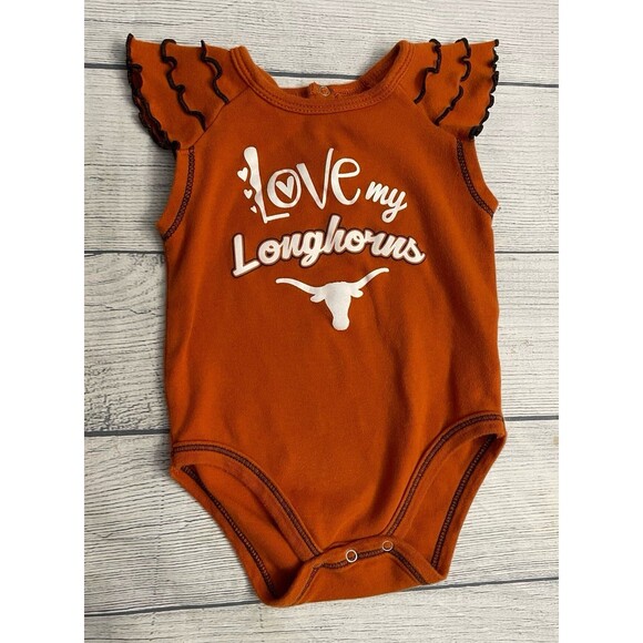 University of Texas UT Longhorns Baby Girl Onesie Bodysuit, Size 6-9 months - Picture 1 of 5